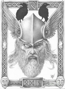 imagenes de dibujos de vikingos odin